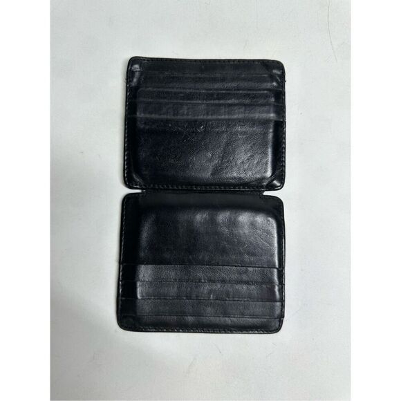 Rich Born Black Leather 12 Slides Cardholder ID Holder - Picture 5 of 10